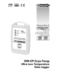 Thumbnail of document Manual - OM-CP Ultra Low Temperature Data Logger